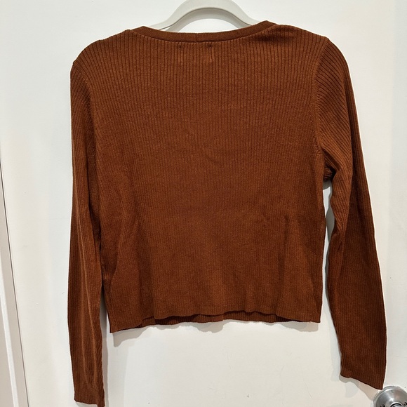 Old Navy Women's Rust Cardigan Sweater - Picture 2 of 4